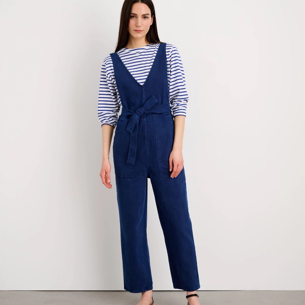 Alex Mill: Ollie Overall in Recycled Denim - Navy XL